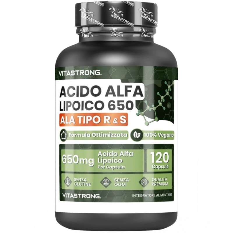 Vitastrong Alpha Lipoic Acid 650 - 120 caps BENESSERE-SALUTE