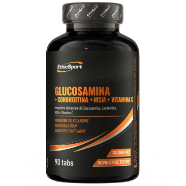 Ethic Sport Glucosamina + Condroitina + Msm + Vitamina C - 90 cpr BENESSERE ARTICOLAZIONI
