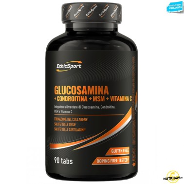 Ethic Sport Glucosamina + Condroitina + Msm + Vitamina C - 90 cpr BENESSERE ARTICOLAZIONI