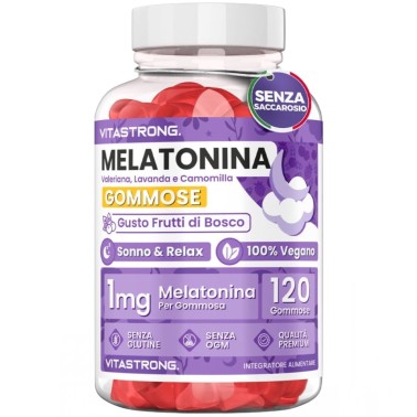 Vitastrong Melatonin Gummies - 120 caramelle gommose BENESSERE-SALUTE