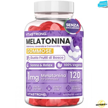 Vitastrong Melatonin Gummies - 120 caramelle gommose BENESSERE-SALUTE