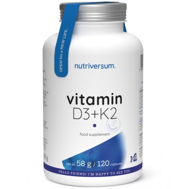 Nutriversum Vitamin D3+K2 - 120 caps VITAMINE