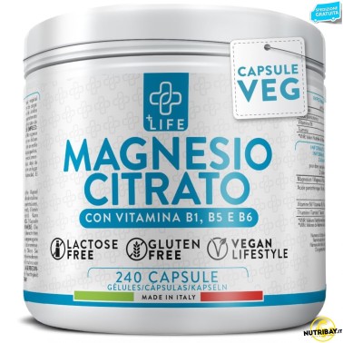 +Life Magnesio Citrato - 240 caps SALI MINERALI