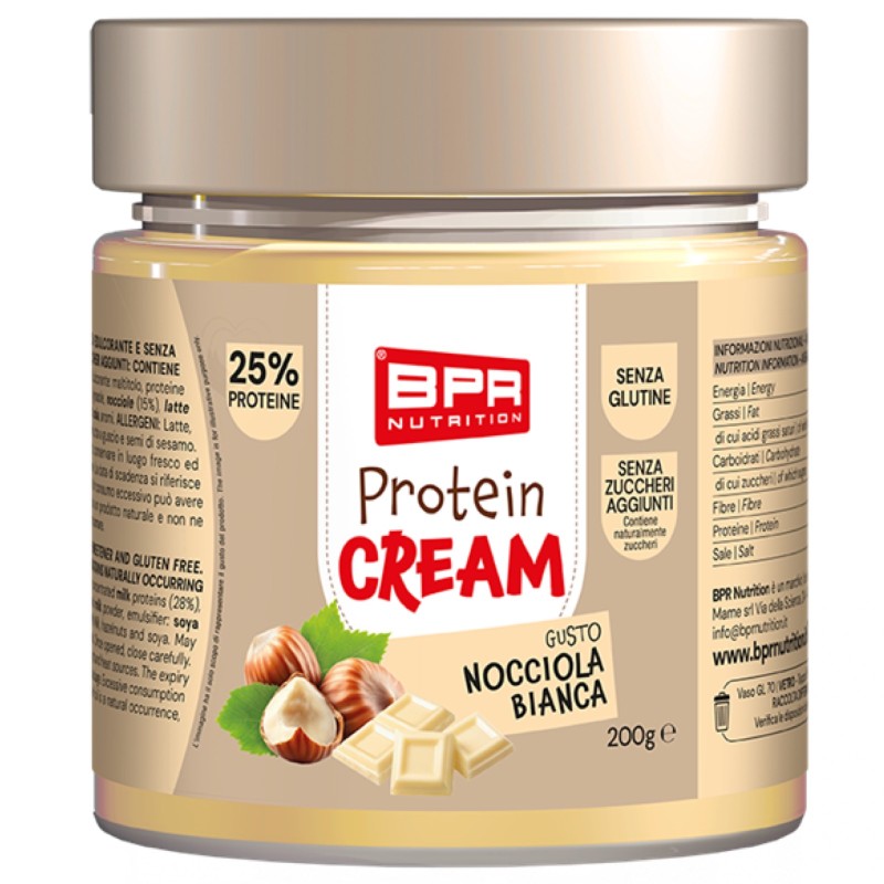 Bpr Nutrition Protein Cream Nocciolata Bianca - 200 gr AVENE - ALIMENTI PROTEICI