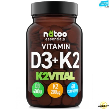 Natoo Essentials Vitamin D3+K2 Vital - 60 cpr VITAMINE