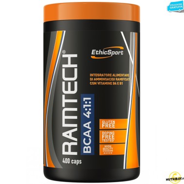 Ethic Sport Ramtech Bcaa 4:1:1 - 400 caps AMINOACIDI 3.1.2 - 4.1.1 - 10.1.1 - 12.1.1