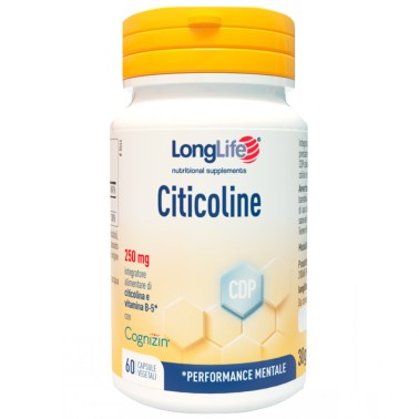 Long Life Citicoline - 60 caps BENESSERE-SALUTE