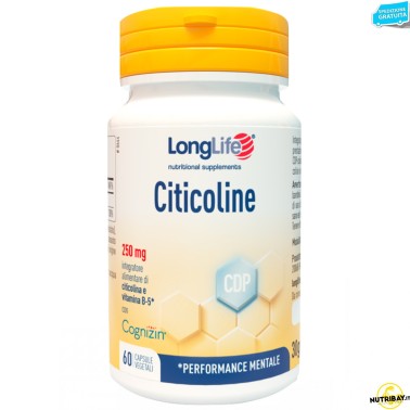 Long Life Citicoline - 60 caps BENESSERE-SALUTE