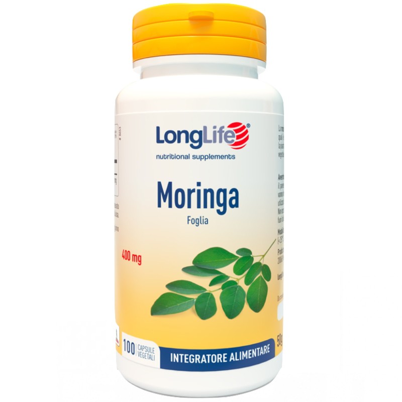 Long Life Moringa - 100 caps vegetali BENESSERE-SALUTE Long Life Moringa - 100 caps vegetali BENESSERE-SALUTE