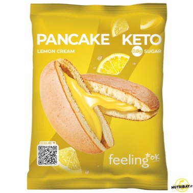 Feeling Ok Pancake Keto Ripieno Crema al Limone - 1 pancake da 50 gr AVENE - ALIMENTI PROTEICI
