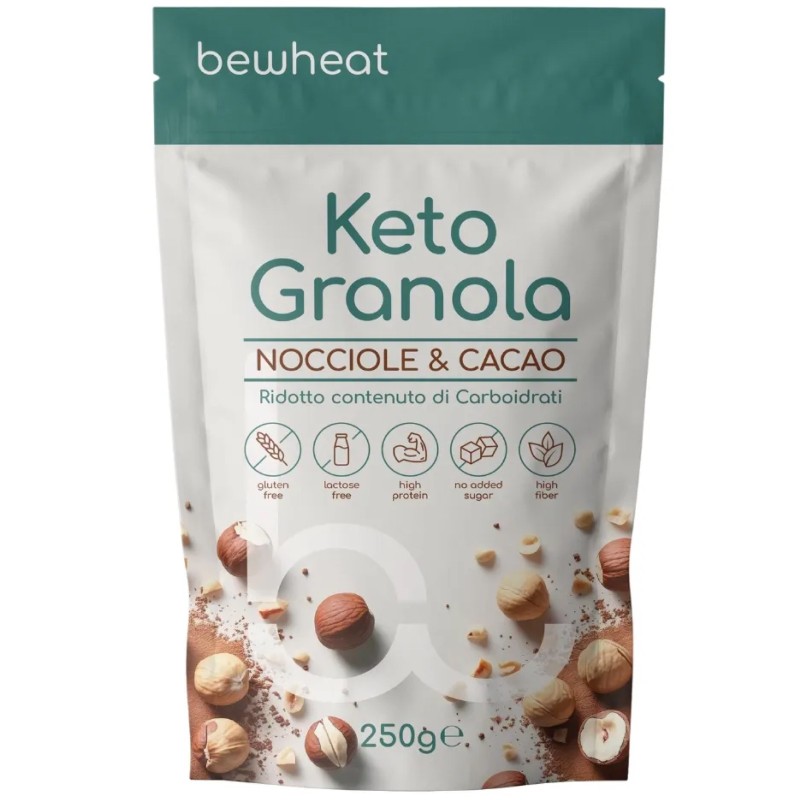 Bewheat Keto Granola Nocciole & Cacao - 250 gr AVENE - ALIMENTI PROTEICI Bewheat Keto Granola Nocciole & Cacao - 250 gr AVENE - ALIMENTI PROTEICI