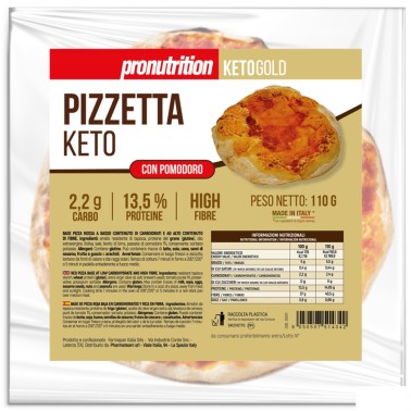Pronutrition Pizzetta Keto Con Pomodoro - 1 pizzetta da 110 gr AVENE - ALIMENTI PROTEICI