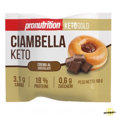 Pronutrition Ciambella Keto Ripiena di Crema al Cioccolato - 1 ciambella da 50 gr AVENE - ALIMENTI PROTEICI