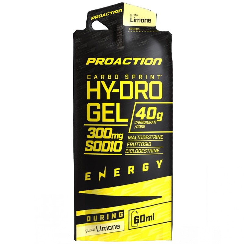 Proaction Carbo Sprint Hy-Dro Gel Pro - 1 gel da 60 ml CARBOIDRATI - ENERGETICI