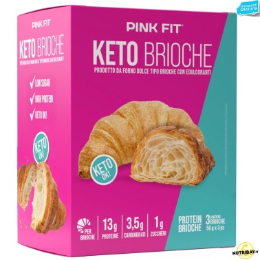 Pink Fit Keto Brioche - 3 Brioche Vuote da 50 gr AVENE - ALIMENTI PROTEICI