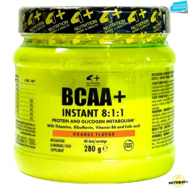 4+ Nutrition Bcaa+ Instant 8:1:1 - 280 gr AMINOACIDI BCAA 8.1.1