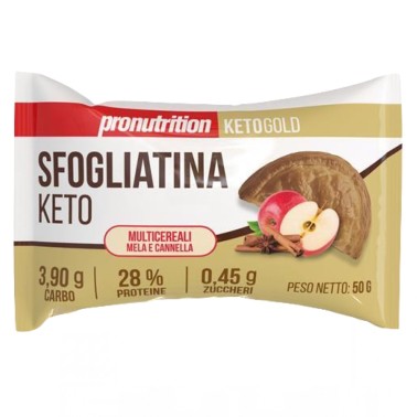 Pronutrition Sfogliatina Keto Multicereali Mela e Cannella - 1 sfogliata da 50 gr AVENE - ALIMENTI PROTEICI