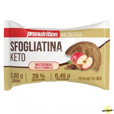 Pronutrition Sfogliatina Keto Multicereali Mela e Cannella - 1 sfogliata da 50 gr AVENE - ALIMENTI PROTEICI