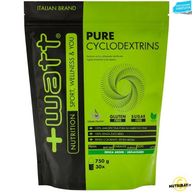 +Watt Pure Cyclodextrins - 750 gr CARBOIDRATI - ENERGETICI