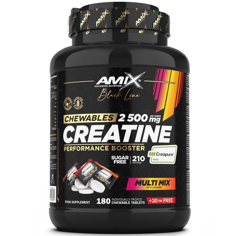 Amix Black Line Creatine Chewable Creapure - 60 cpr masticabili CREATINA