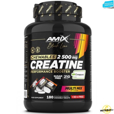 Amix Black Line Creatine Chewable Creapure - 60 cpr masticabili CREATINA