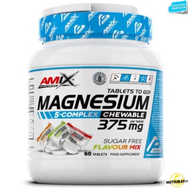 Amix Magnesium 5-Complex Chewable - 60 cpr masticabili SALI MINERALI
