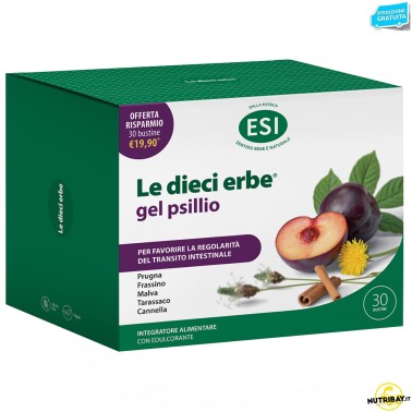 Esi Le Dieci Erbe Gel Psillio - 30 bustine da 5,6 gr BENESSERE-SALUTE