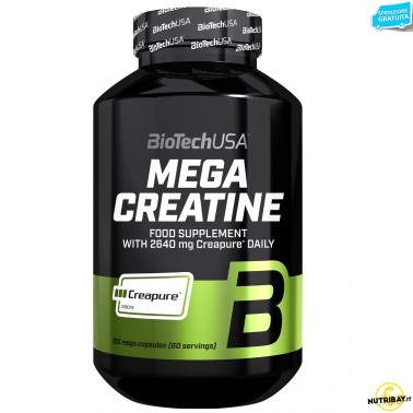 Biotech Usa Mega Creatine Creapure - 120 caps CREATINA