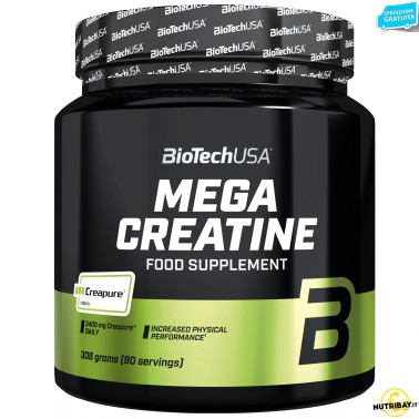 Biotech Usa Mega Creatine Powder Creapure - 306 gr CREATINA