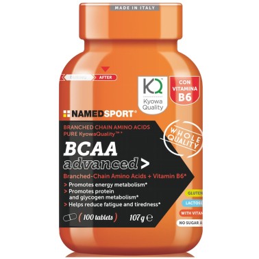 Named Sport BCAA ADVANCED 2:1:1 100 cpr. Aminoacidi Ramificati con Vitamina b6 AMINOACIDI KYOWA