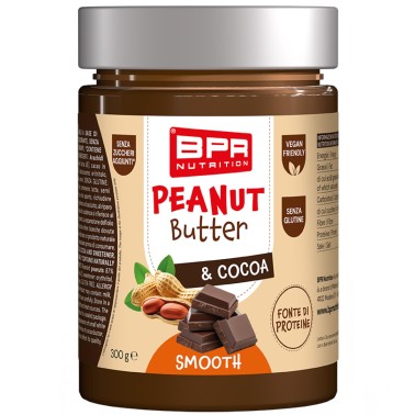 Bpr Nutrition Peanut Butter & Cocoa Smooth - 300 gr. AVENE - ALIMENTI PROTEICI