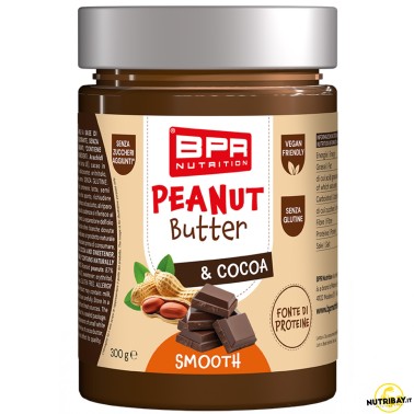 Bpr Nutrition Peanut Butter & Cocoa Smooth - 300 gr. AVENE - ALIMENTI PROTEICI