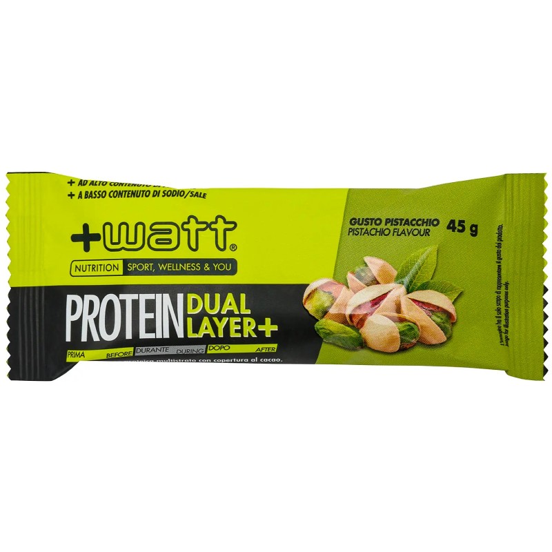 +Watt Protein Dual Layer+ - 1 barretta da 45 gr BARRETTE ENERGETICHE