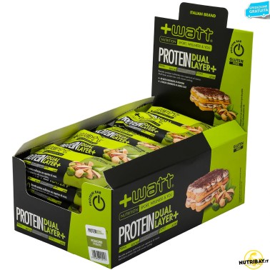 +Watt Protein Dual Layer+ - 24 barrette da 45 gr BARRETTE ENERGETICHE