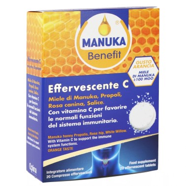 Optima Manuka Benefit Effervescente C - 20 cpr effervescenti RIMEDI NATURALI