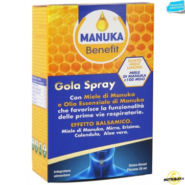 Optima Manuka Benefit Gola Spray - spray da 20 ml RIMEDI NATURALI