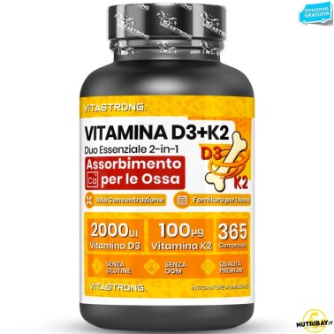 Vitastrong Vitamina D3+K2 - 365 cpr VITAMINE