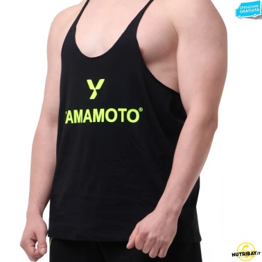 Yamamoto Old School Tank Top - Canotta classica nera ABBIGLIAMENTO