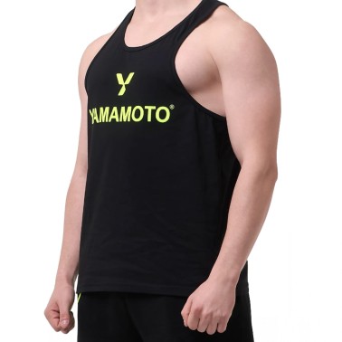 Yamamoto Tank Top - Canotta uomo nera ABBIGLIAMENTO