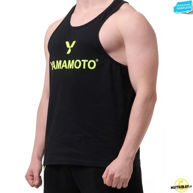Yamamoto Tank Top - Canotta uomo nera ABBIGLIAMENTO