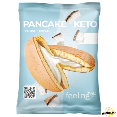 Feeling Ok Pancake Keto Ripieno Crema al Cocco - 1 pancake da 50 gr AVENE - ALIMENTI PROTEICI