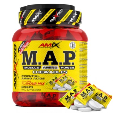 Amix M.A.P. Muscle Amino Power Chewable - 60 cpr masticabili AMINOACIDI COMPLETI / ESSENZIALI