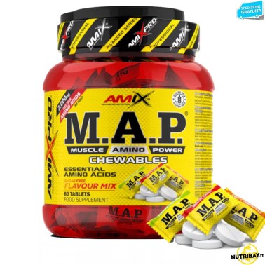 Amix M.A.P. Muscle Amino Power Chewable - 60 cpr masticabili AMINOACIDI COMPLETI / ESSENZIALI