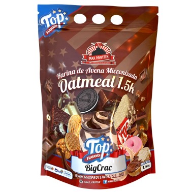 Max Protein Farina d'Avena Micronizzata Top Flavours - 1,5 Kg AVENE - ALIMENTI PROTEICI