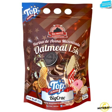 Max Protein Farina d'Avena Micronizzata Top Flavours - 1,5 Kg AVENE - ALIMENTI PROTEICI
