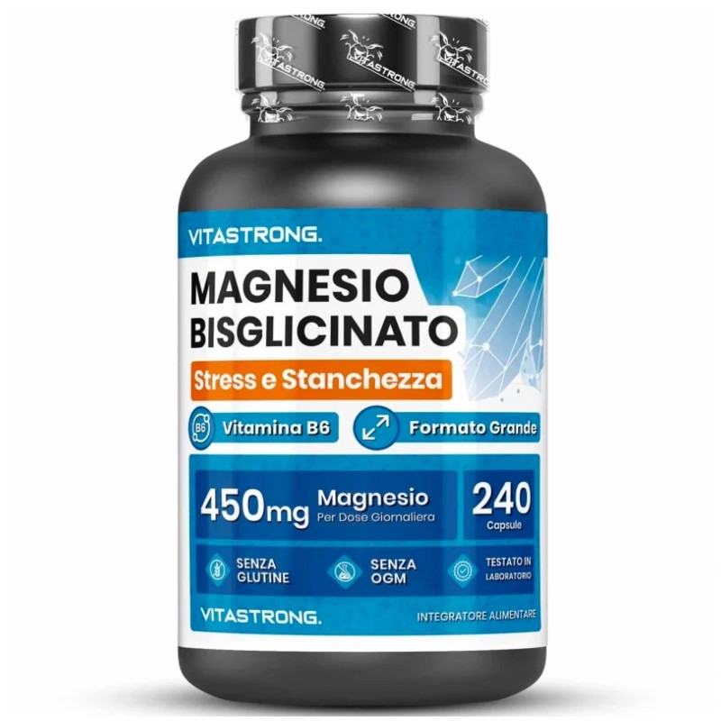 Vitastrong Magnesio Bisglicinato - 240 caps SALI MINERALI