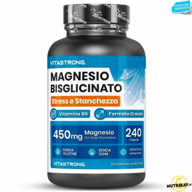 Vitastrong Magnesio Bisglicinato - 240 caps SALI MINERALI