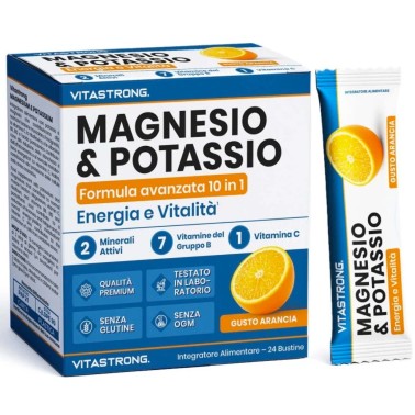 Vitastrong Magnesio & Potassio - 24 stick da 3 gr SALI MINERALI