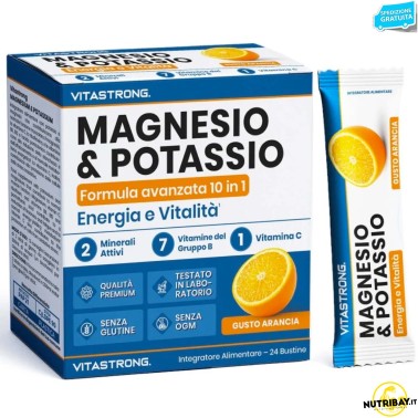 Vitastrong Magnesio & Potassio - 24 stick da 3 gr SALI MINERALI