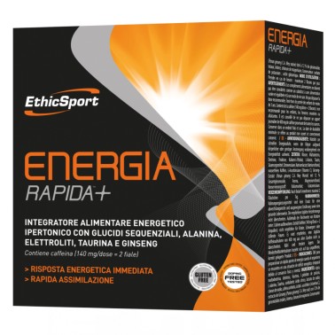 ETHIC SPORT Energia Rapida+ 10 flaconi da 25ml PRE ALLENAMENTO